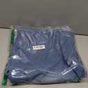 High Waist Wide Leg Jeans, Light Blue Denim, Elastic Waistband, Baggy Fit (1X)