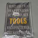 4-Pack Man Cave Signs 12x8 Inch Tin - Vintage Metal Wall Decor Set; Funny Garage Signs for Men with Pre-Drilled Holes