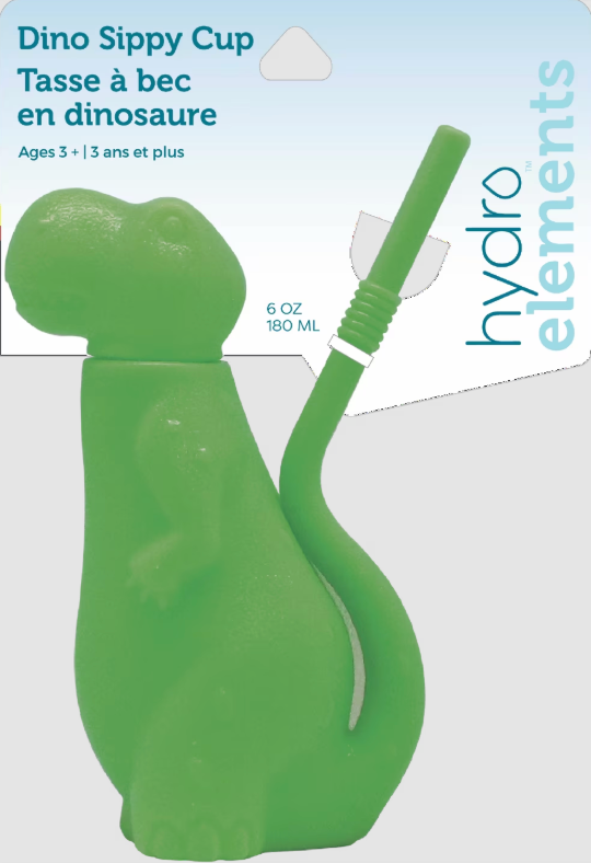 Brite Concepts Dinosaur Shaped Sippy Cup, Plastic, 6-Ounce