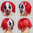 Scary Evil Clown Mask - Halloween Horror Latex Mask for Adults' Masquerade Costume Prop