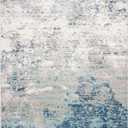 SAFAVIEH Brentwood Collection Area Rug - 8' x 10', Light Grey & Blue, Modern Abstract Design, Non-Shedding & Easy Care, Ideal for High Traffic Areas in Living Room, Bedroom (BNT822F)