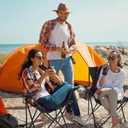 WEIDIORME 2 Pack Lightweight Camping Chairs for Adults & Teens, 250LBS Capacity Foldable Portable Chairs with Carry Bag, Compact Design for Camping, Beach, Picnics, and Outdoor Events