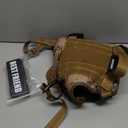 MOOGROU Tactical Dog Harness and Leash Set for Large Dogs,Heavy Duty No Pull Service Dog Vest and 10 Patches with Dog Seat Belt,Reflective Adjustable Pet Harness for Training Walking Hiking Camo XL