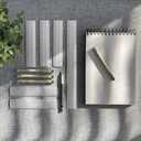 Alumicolor Architect 12 inch Ruler w/ 4 Bevel Scale for Drawing, Drafting & Engineering, Left to Right Calibrations Divided by 1/32, 1/16, 1/8, 1/4, Silver