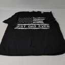 Best Dad Ever With US American Flag Gifts Fathers Day Dad T-Shirt (Small, Black)