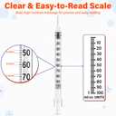 100 Pack 1ml 31G 5/16" (8mm) Lab Measuring Supplies