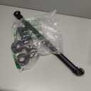 Industrial Pipe Towel Rack Towel Bar, Heavy Duty Wall Mounted Rustic Farmhouse Bath Towel Holder for Bathroom (Black, 12 inch)