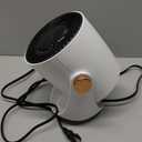 RANVOO Graphene Space Heater, Small Portable Electric Heater for Indoor Use with Hot Airflow, 10X Safe & Smart Protection, 120 Tilt Adjustment to Surround Heat for Office Bedroom, White