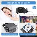 AquaMiracle Quiet Aquarium Air Pump 200/317/475GPH High Pressure Commercial Air Pump Pond Aerator Bubbler Hydroponics Air Pump Oxygen Pump