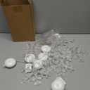 Retisee 6 Pcs Winter Snowflake Window Lights Decorations Battery Operated Winter Snowflake Window Decorations LED Sucker String Lamp Hanging Lighted for Xmas Fireplace Indoor Decor (White, Blue)