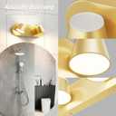 URSOLA 2 Light Bathroom Vanity Light, LED Gold Wall Light Fixtures, Up and Down Rotatable Dimmable, 13 inch Bathroom Lighting Fixtures Over Mirror