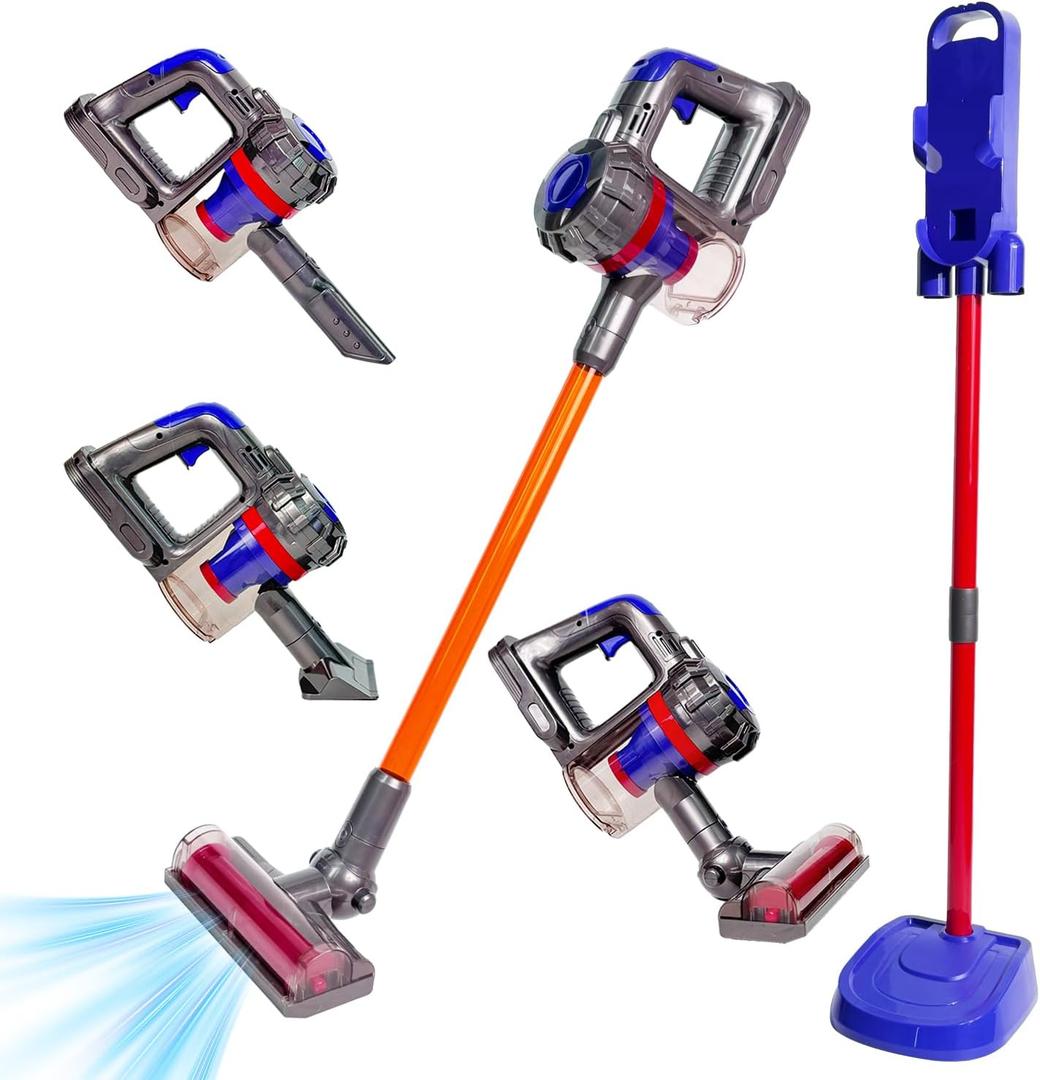 Yocool 3 in 1 Kids Vacuum that Really Works, Toddler Toy Vacuum Cleaning Set for Children Aged 3+, Fun Kids Working Toy Vacuum Cleaner Toddler Housekeeping Toy (Multi02)