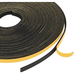 Yotache Weather Stripping (.25) 1/4 Inch Wide X 1/16 Inch Thick (New Adhesive Craft), Thin Foam Seal Gasket Tape for Window, Dashboard, Sliding Door Jamb, 65 Ft Length (2 Strips of 33 Ft Each)