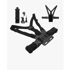 Sport Camera Chest Strap Holder, Adjustable Phone Clip Holder, Mobile Phone Clip Holder with Chest Strap Fixation Bracket, J shaped Base