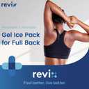 REVIX Large Ice Pack for Back, 13 x 21 Reusable Gel Cold Pack for Full Back Coverage, Cold Compress Wrap for Shoulder, Hip, Leg Relief, Ideal for Fatigue, Muscle Soreness, and Daily Recovery, Navy