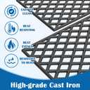SafBbcue Grill Grates Replacement for Pit Boss Pro 1000 Grill Parts, Sportsman 1000 Pellet Smoker Grills, Pitboss Austin XL, Rancher XL,1000 XL Accessories, Louisiana LG1100 Grill Parts Grates