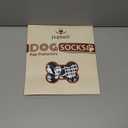 PUPTECK Anti-Slip Dog Socks with Double Sides Grips for Dogs Hardwood Floors Prevents Licking, Dog Shoes for Hot Pavement Traction Control Paw Protector for Senior Dogs, Grey XXL