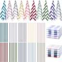 EBOOT 10 Pack Oversized Beach Towel Set Extra Large Pool Towels Microfiber Quick Dry Swim Blanket for Adult Women Men Face Hand Body Bath Travel Pool(Delicate Color,28 x 59 Inch,Seaside)