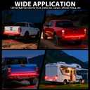 25" LED Trailer Tail Light Bar, Truck Tailgate Lights, Red Uniform
