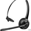 TECKNET Wireless Headset, Bluetooth Headphones with Noise Cancelling Microphone for Trucker, Hand Free Wireless Headset with Mute Mic