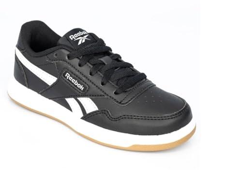 Reebok Boy's Court Advance Sneaker, Black/White/Gum, Little Kid 5