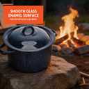 IMUSA 6.0qt Enamel Stock Pot, Blue