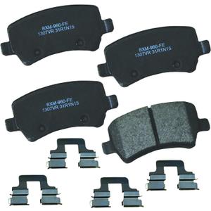 Bendix Premium SBM1307VR Semi-Metallic Rear Brake Pads for Select Models Land Rover LR2, Range Evoque, Volvo S60, S60 Cross Country, S80, V40, V40 V60, V60 V70, V90 XC60, XC70
