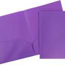 7-10 packs,JAM PAPER Plastic Pocket POP Folders - Durable School Folders - Purple
