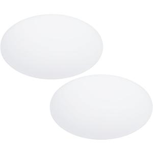 PATIKIL 11" Diameter Lampshade Diffuser, 2 Pcs 2mm Thick Round Diffuser Sheet for Drum Lampshades, Pendants Light, DIY Light Shield, Frosted White
