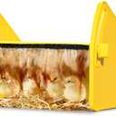 Heating Brooder Plate for Chicks Ducklings, Adjustable Brooder House for Keeping Poultry Warm(Yellow, M) (8.6"L x 9.8"W x 13.0"H)