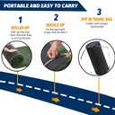CYMULA Memory Foam Camping Mattress Pad, CertiPUR-US Sleeping Mat, Portable Roll Up Mattress for Adults, Camping Bed Pads for Sleepover, Car Bed with Travel Bag, Size: Small Single/Cot-72x24x3"