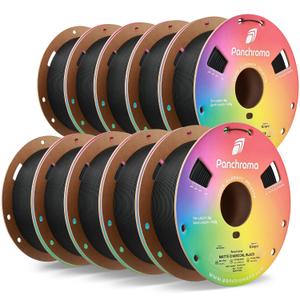 Polymaker Panchroma Matte PLA 3D Printer Filament Bundle 10kg, 1.75mm
High Speed 3D Printing Filament Fits for Most FDM Printers, ±0.02mm Accuracy, Neaty Wound, 10kg Pack, Charcoal Black