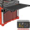 Folding Magnetic Table Compatible with Milwaukee Packout Toolbox, Powerful Magnetic Tool Tray Side on Your PACKOUT System