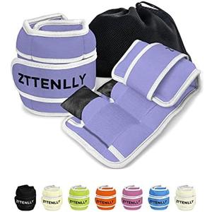 Adjustable Ankle Weights for Women Men and Kids, 1 Pair 10 Lbs Leg Wrist Ankle Weight Straps for Yoga, Walking, Running, Aerobics, Gym, Dance, Pilates, Cardio