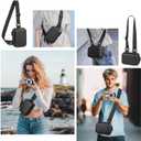 TAAOKA Digital Camera Case, Protective & Lightweight Camera Case with 3 Carrying Ways, Waterproof & Shockproof Small Camera Bag for Power Shot/Sony DSCW800/DSCW830 - Black