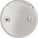 Westbrass D4972-26 1-1/2" Bath Waste & Overflow Assembly with Pull Drain Stopper and Two-Hole Faceplate Top Elbow - Sch. 40 PVC, Polished Chrome (2-Pack)