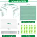 Garden Netting Kit, 10x30FT Ultra Fine Mesh Netting 6 Sets of 8FT Fiberglass Garden Hoops for Raised Beds, Vegetable Plants Fruits Flowers Birds Animals Barrier Protection Net