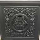 WOWSTAR 12-Pack 24"x24" Drop Ceiling Tiles, Waterproof Glue Up Vintage Style 3D Ceiling Tiles, Black
