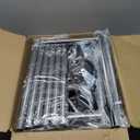 Heavy Duty Rolling Clothes Rack with Wheels and Shelves, 450 lbs Capacity, Portable Garment Rack for Hanging Clothes, Standing Wardrobe for Closet, Bedroom, Commercial Use, Chrome