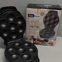 Mini Stuffed Pancakes Maker, Electric Ebleskiver Poffertjes Maker Pan, Danish Pancakes Maker, Cake Pop Maker, Bake 7x 2'' Ebelskivers without any Flipping operation