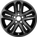 TangMiGe 4-Pack Wheel Skins Compatible with Ford Explorer 2011-2017, 18 inch 18", Hubcap Wheel Cover, Compare Your Wheel Shape & Size Carefully (Black Color)