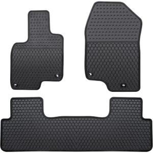 Car Floor Mats Custom Fit for Acura RDX 2019-2025 Black Rubber Auto Liner Mats All Weather Protection Heavy Duty Odorless