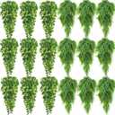 Hoteam 18 Pcs Artificial Hanging Plants Fake Ivy Vines with Fake Leaves Patio Artificial Plants Greenery for Living Room Indoor Outdoor House Wall, No Basket (Sundry)