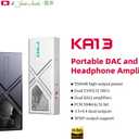 FiiO/JadeAudio KA13 Portable DAC Dongle, USB-C Adapter, 3.5mm and 4.4mm Outputs Compatible with Android/iOS System/PC/Music Players, PCM 384kHz/32bit | DSD256 550mW high Power (Black)