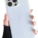 Compatible with iPhone 13 Pro Case, Fashion Cute Striped Aesthetic Design for Women, Soft TPU Shockproof Phone Case for iPhone 13 Pro 6.1 inch, Blue