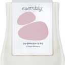 Esembly Overnighters  Organic Cotton Cloth Diaper Booster Inserts with Stay-Dry Fleece  Reusable Nighttime Absorbency Doublers for Heavy Wetters  One Size, Pack of 2