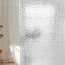 WELTRXE EVA 8G Shower Curtain Liner, 72x72 Inch 3D Clear Bubble Heavy Duty Waterproof Shower Curtain Liner with Magnets Thick Plastic Shower Curtains Weighted Bathroom Shower Liner, 12 Hooks