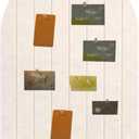 Foldable Bulletin Board 24x16 inches, 0.35" Thick Felt Wall Tiles, Large Cork Board with Adhesive Sticker, Round Edges Wall Panels for Office Bedroom Living Room, Decorative Board (Beige)