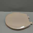 Bemis 500EC 068 Molded Wood Round Toilet Seat with Easy Clean and Change Hinge, 1 Pack, Fawn Beige