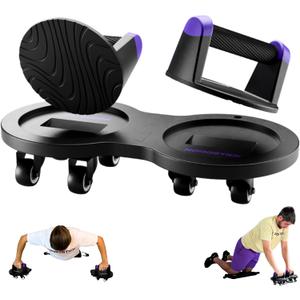 Multi Slider Home Gym Workout Device  All-in-One Core Training System with Push-Up Handles, Multifunctional Ab Roller & Core Sliders for Abs, Full-Body Workout Versatility